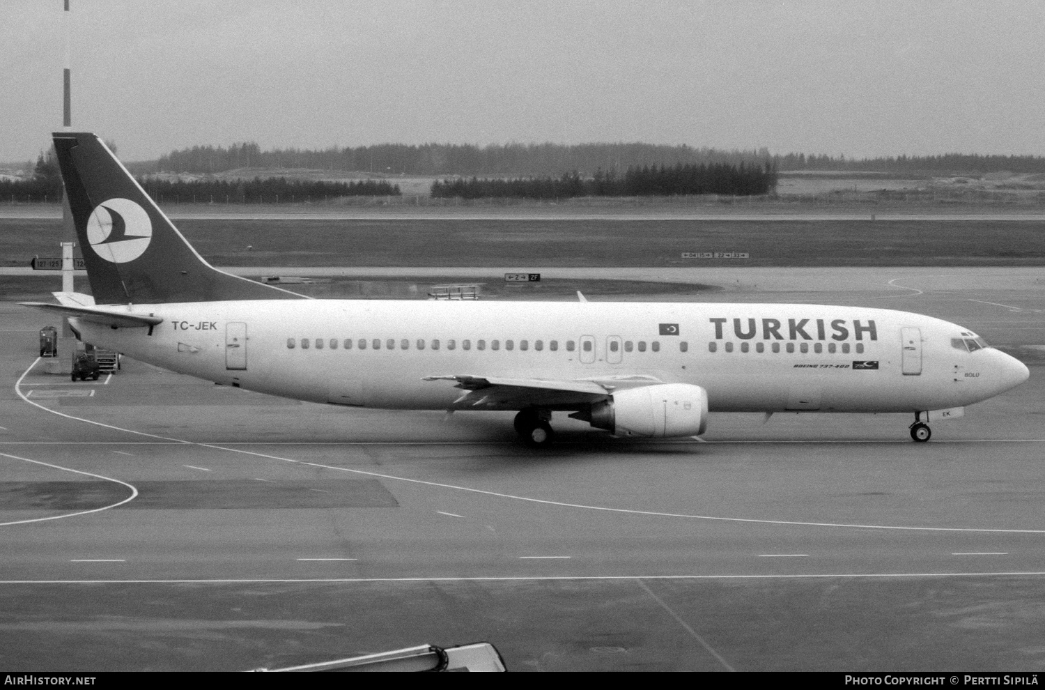 Aircraft Photo of TC-JEK | Boeing 737-4Q8 | Turkish Airlines | AirHistory.net #333449