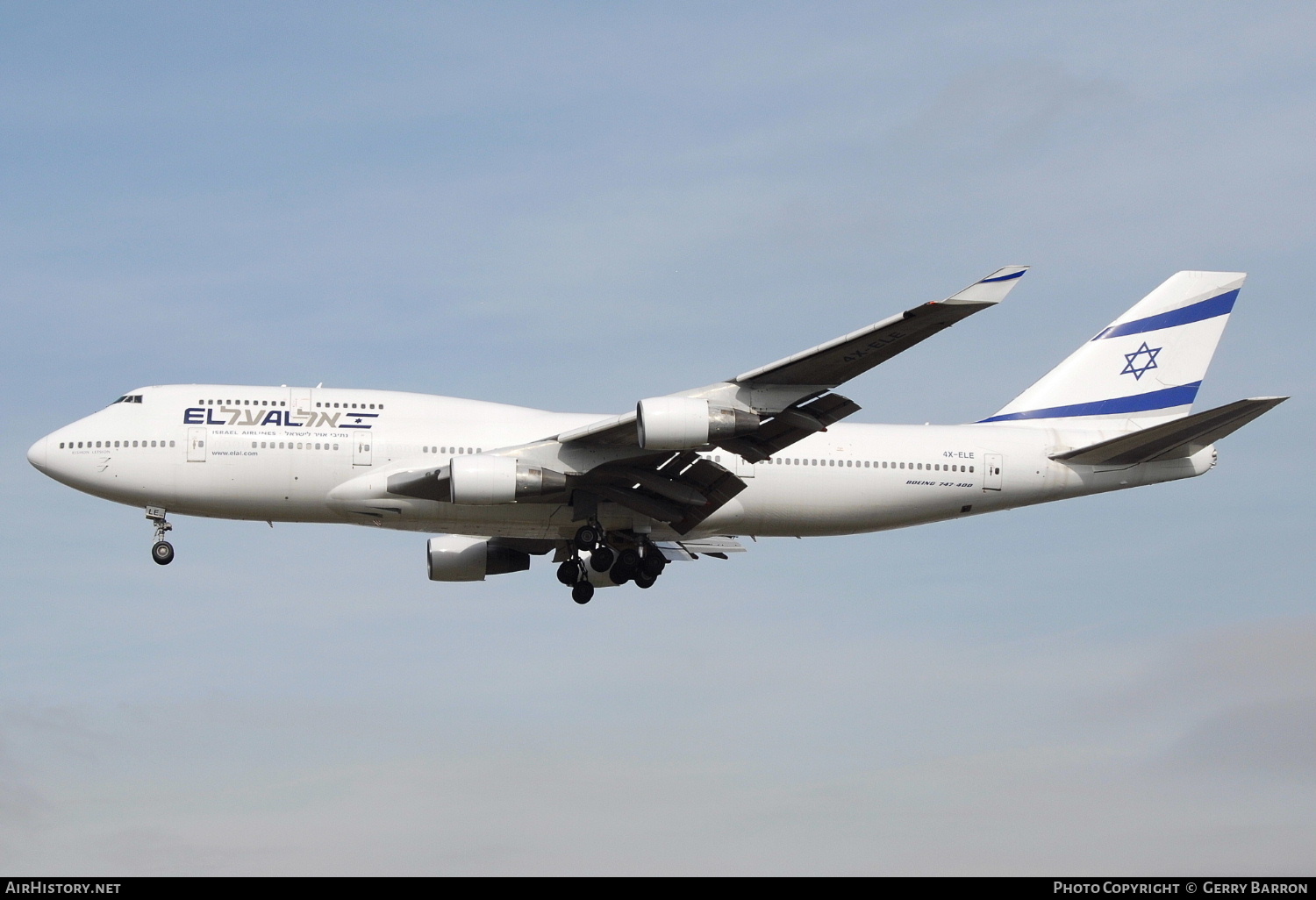 Aircraft Photo of 4X-ELE | Boeing 747-412 | El Al Israel Airlines | AirHistory.net #333503