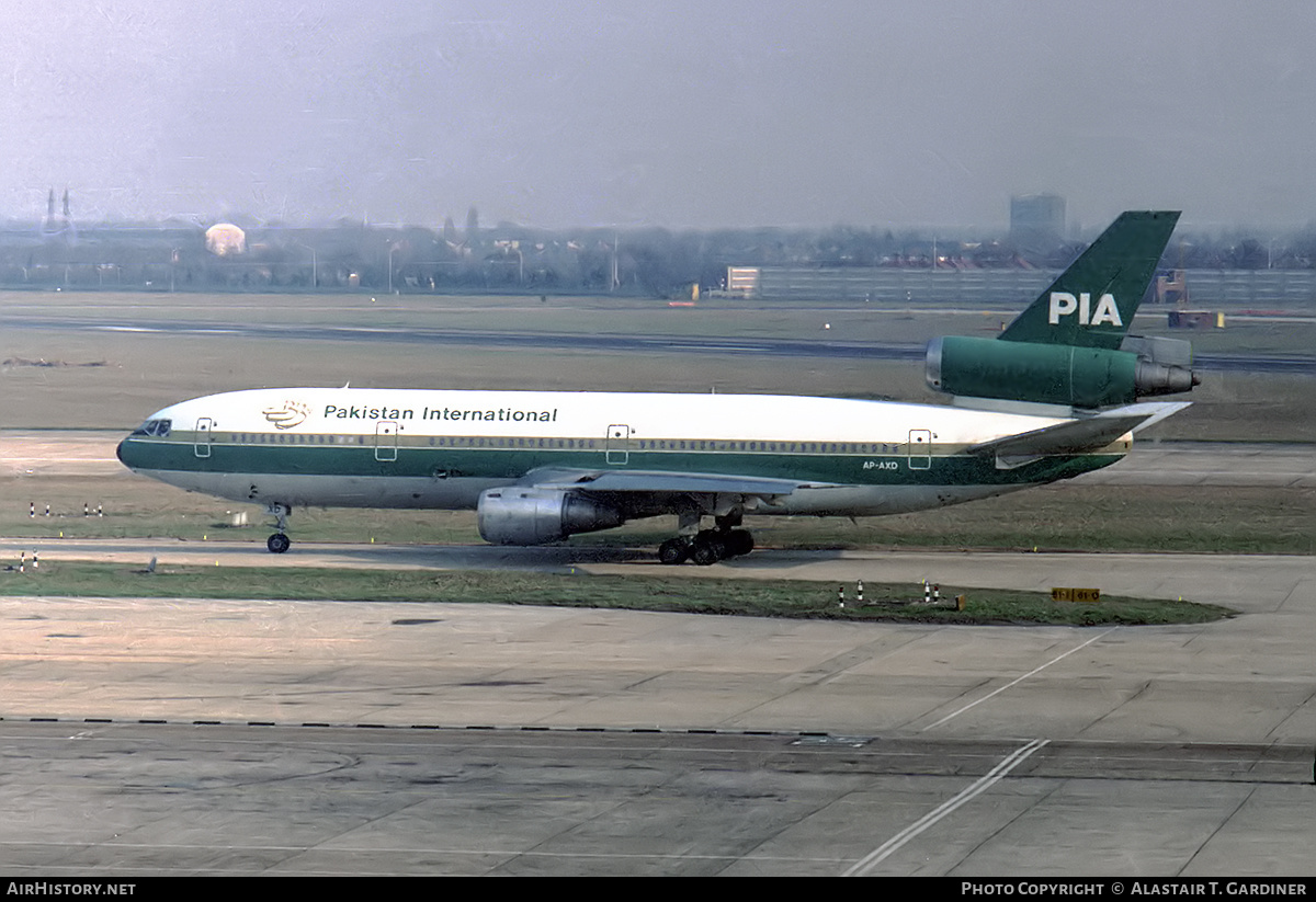 Aircraft Photo of AP-AXD | McDonnell Douglas DC-10-30 | Pakistan International Airlines - PIA | AirHistory.net #333552