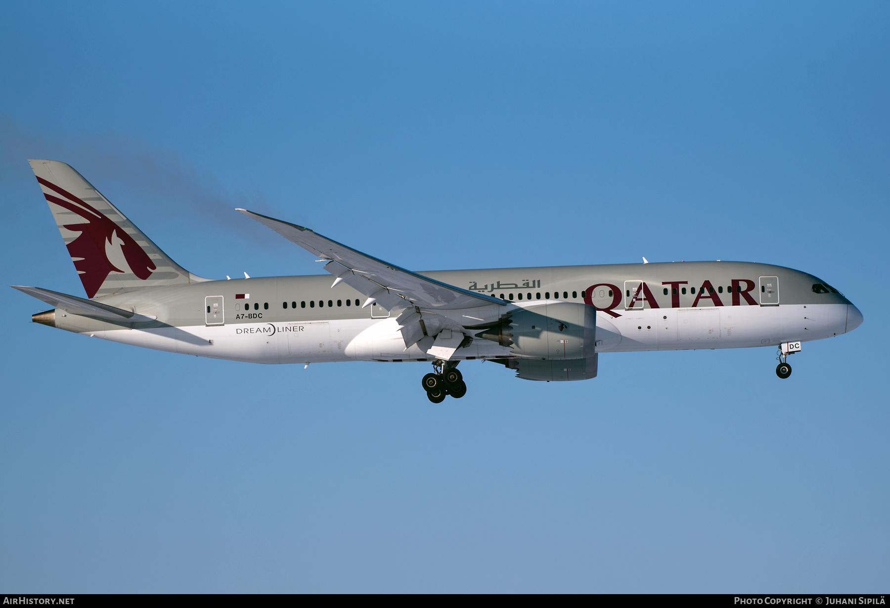 Aircraft Photo of A7-BDC | Boeing 787-8 Dreamliner | Qatar Airways | AirHistory.net #333564
