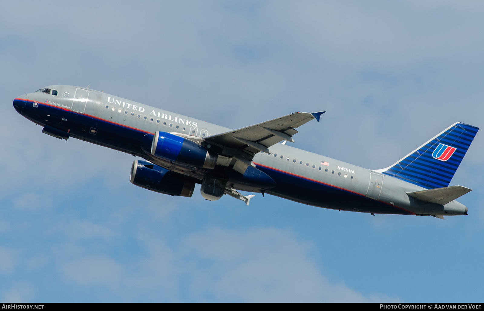 Aircraft Photo of N415UA | Airbus A320-232 | United Airlines | AirHistory.net #333585