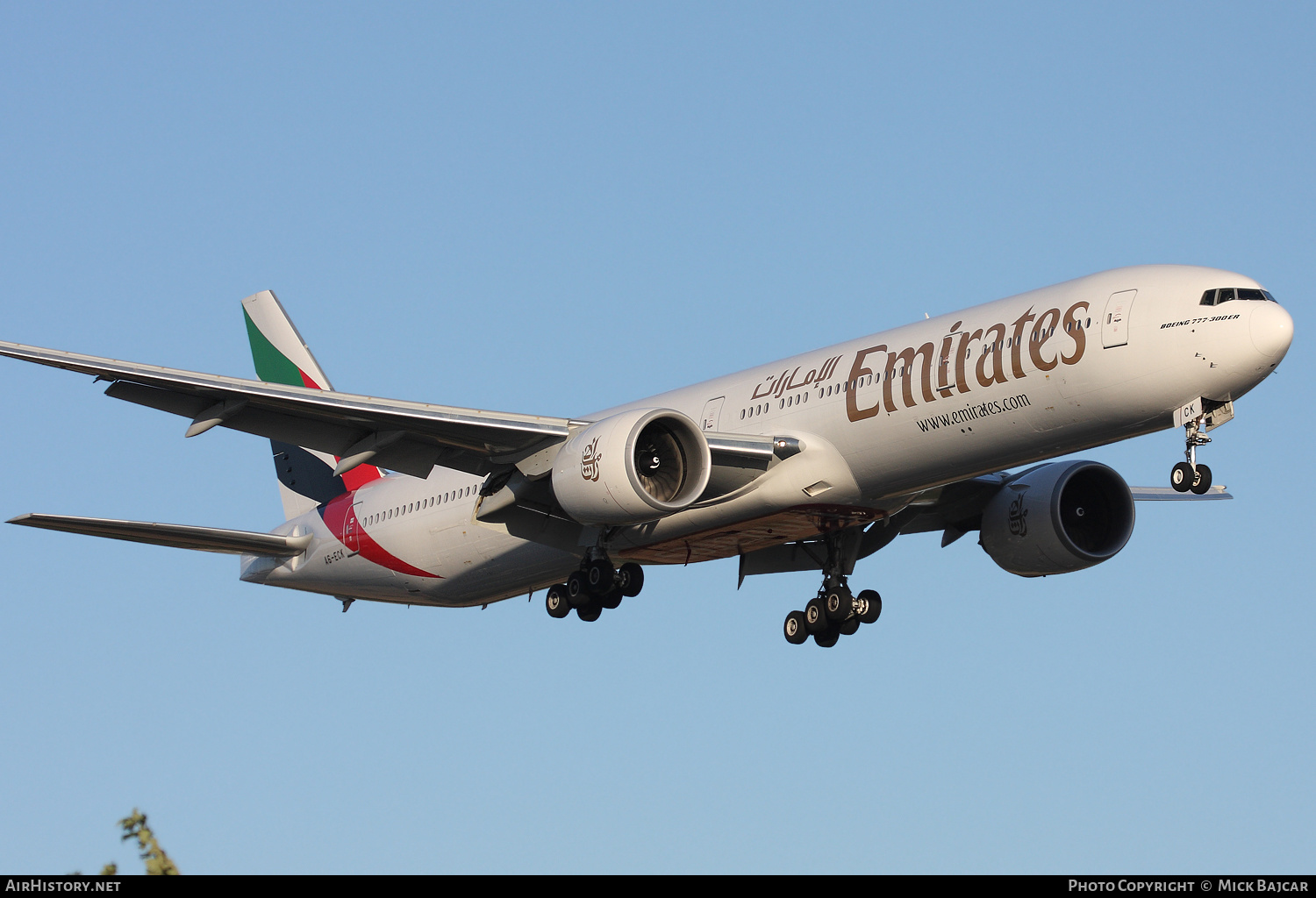 Aircraft Photo of A6-ECK | Boeing 777-31H/ER | Emirates | AirHistory.net #333602