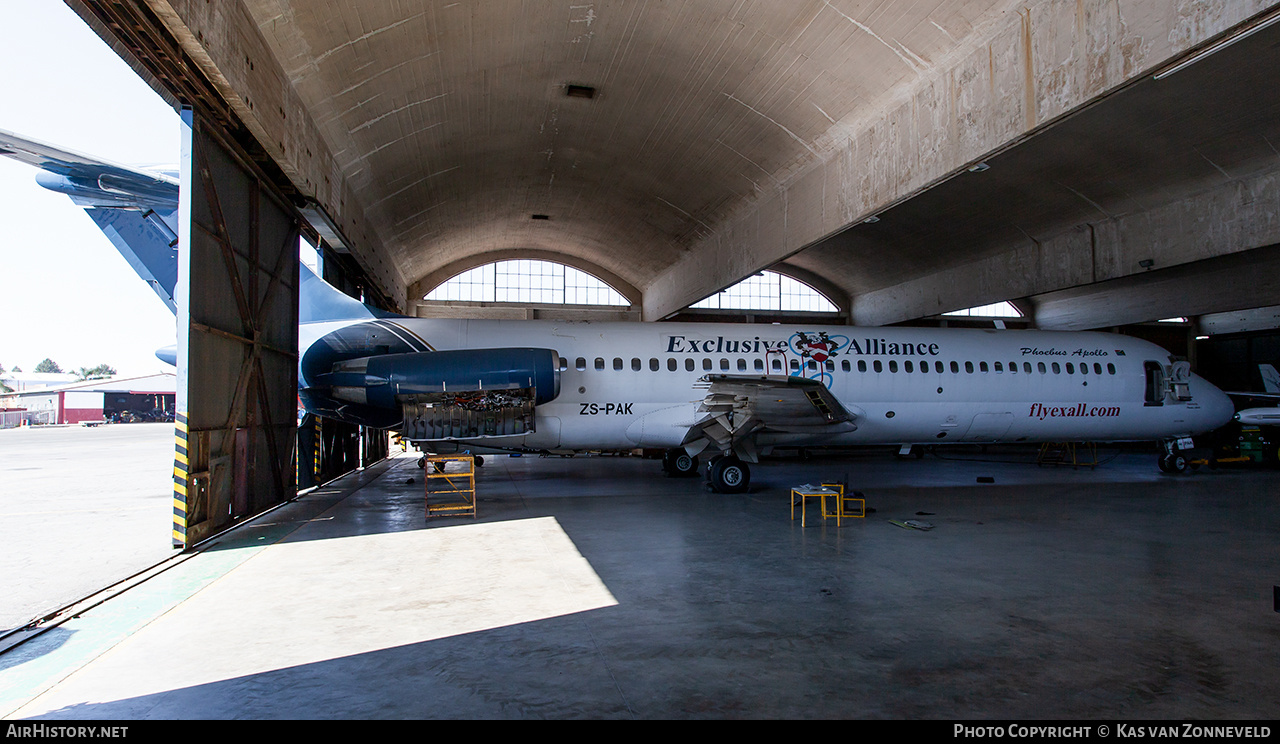 Aircraft Photo of ZS-PAK | McDonnell Douglas DC-9-32 | Exclusive Alliance - FlyExall | AirHistory.net #333681