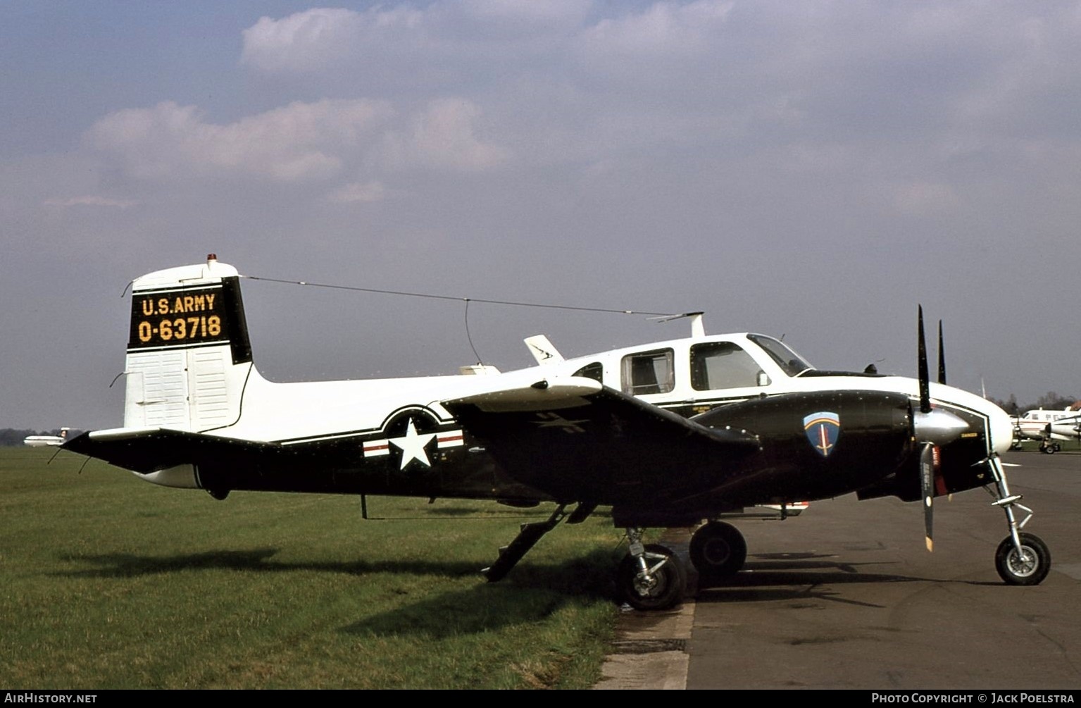 Aircraft Photo of 56-3718 / 0-63718 | Beech U-8D Seminole (50) | USA - Army | AirHistory.net #333721