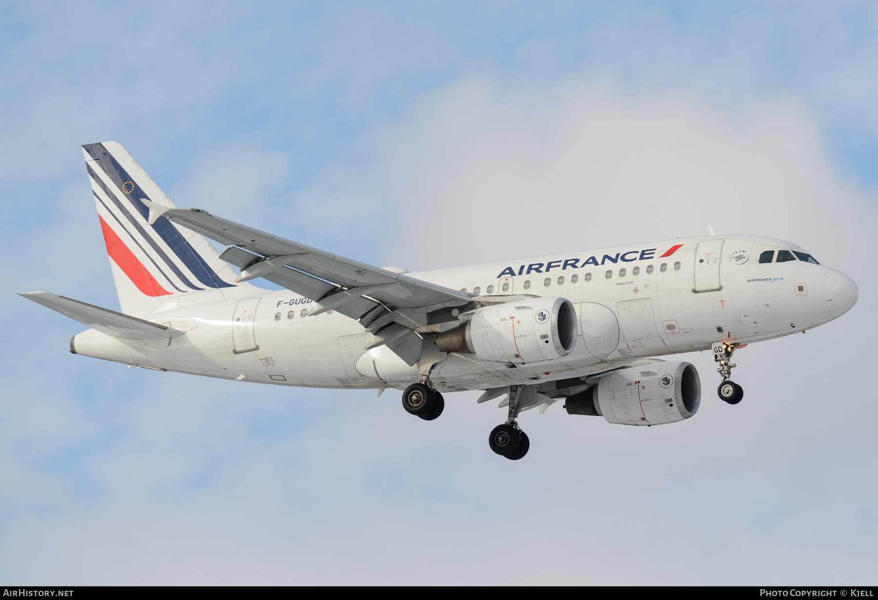 Aircraft Photo of F-GUGD | Airbus A318-111 | Air France | AirHistory.net #333801