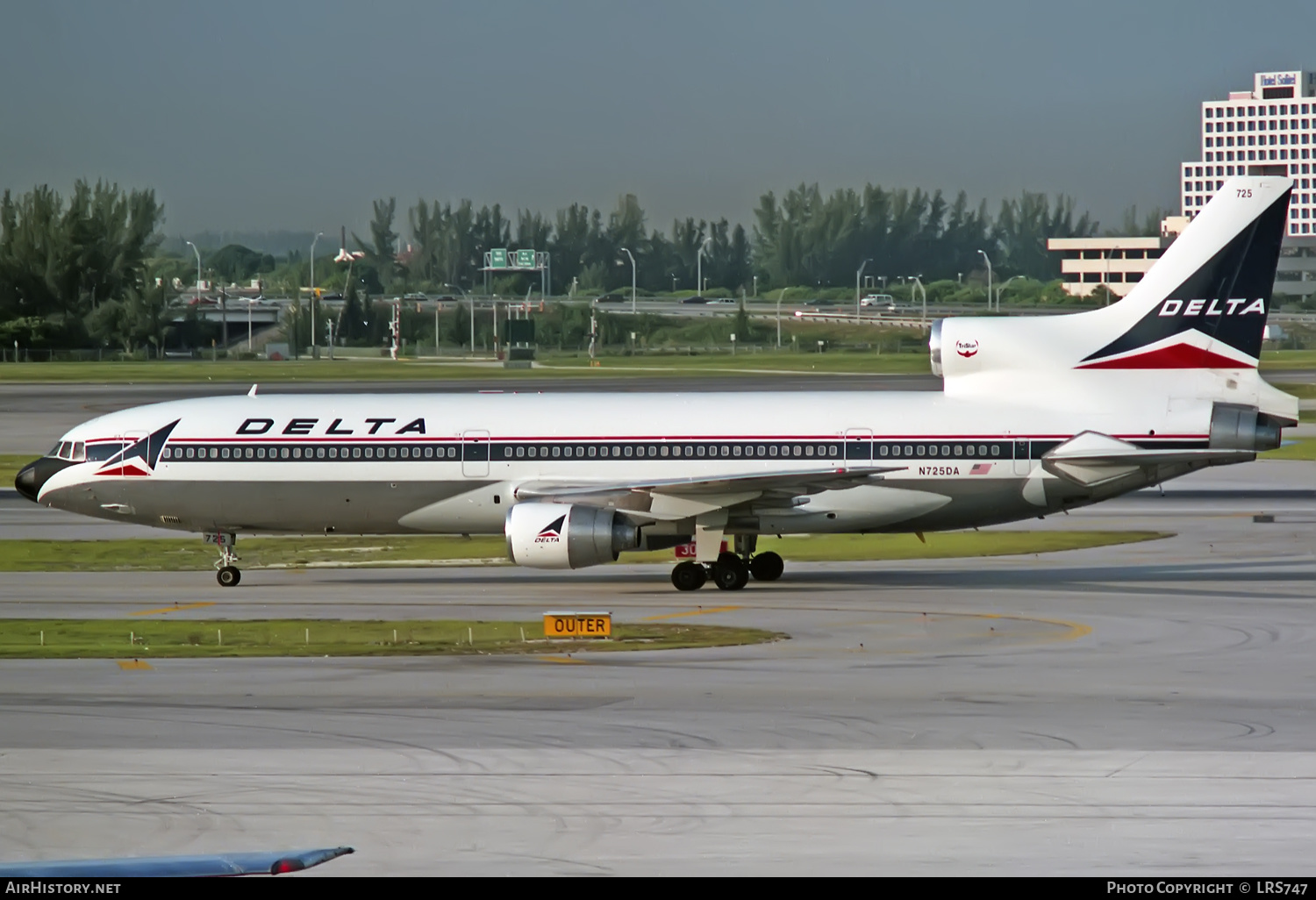 Aircraft Photo of N725DA | Lockheed L-1011-385-1 TriStar 1 | Delta Air Lines | AirHistory.net #333803