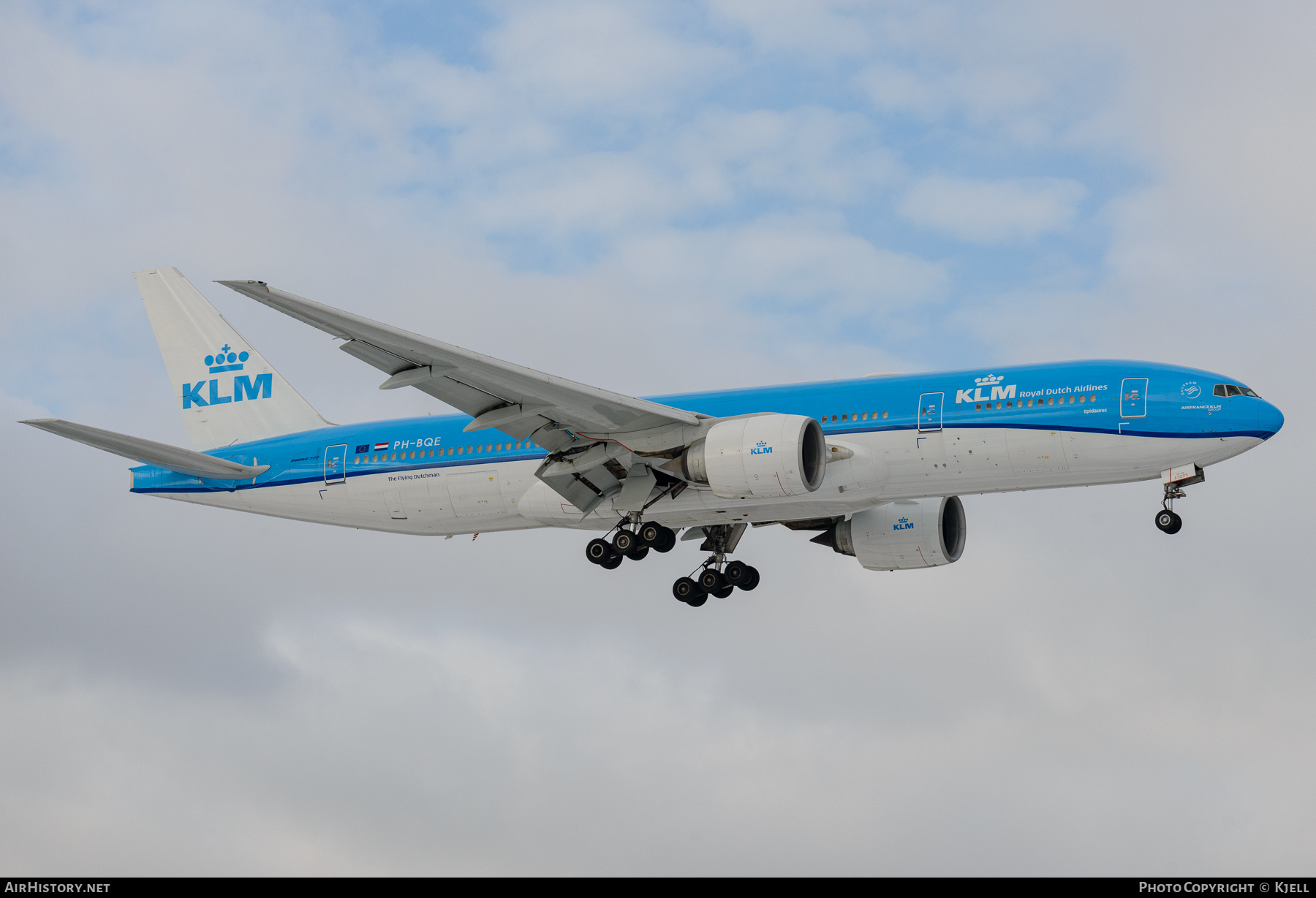 Aircraft Photo of PH-BQE | Boeing 777-206/ER | KLM - Royal Dutch Airlines | AirHistory.net #333809