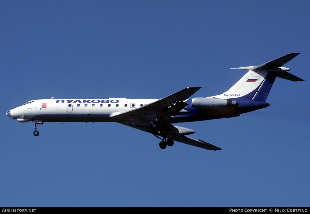 Aircraft Photo of RA-65068 | Tupolev Tu-134A-3 | Pulkovo Airlines | AirHistory.net #333839