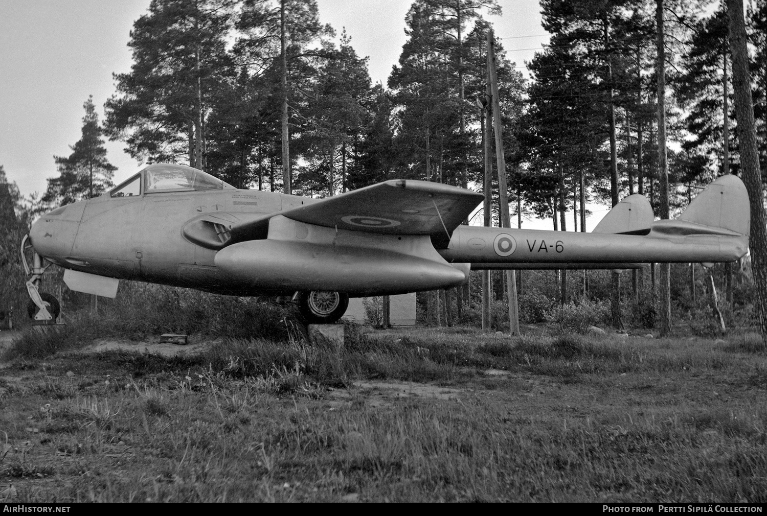 Aircraft Photo of VA-6 | De Havilland D.H. 100 Vampire FB52 | Finland - Air Force | AirHistory.net #333843