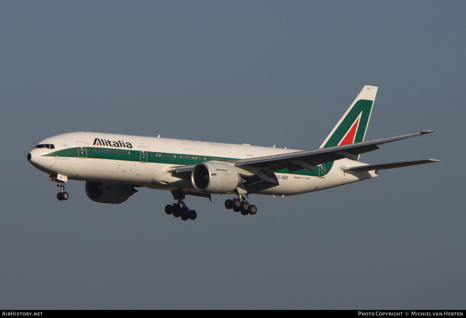 Aircraft Photo of EI-ISD | Boeing 777-243/ER | Alitalia | AirHistory.net #333909