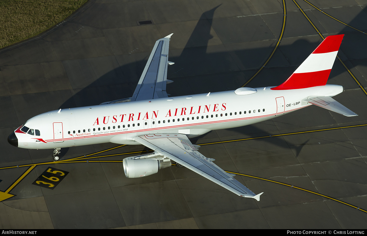 Aircraft Photo of OE-LBP | Airbus A320-214 | Austrian Airlines | AirHistory.net #333968