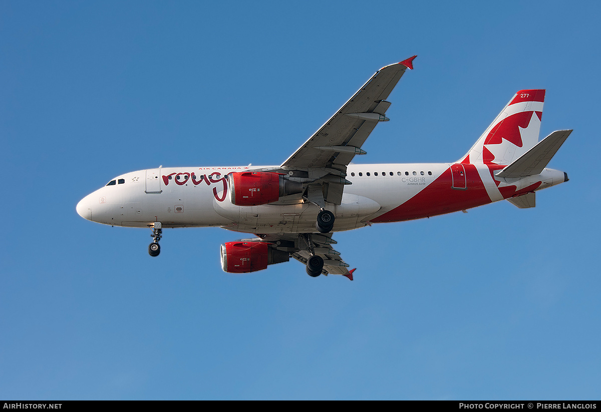 Aircraft Photo of C-GBHR | Airbus A319-114 | Air Canada Rouge | AirHistory.net #334186