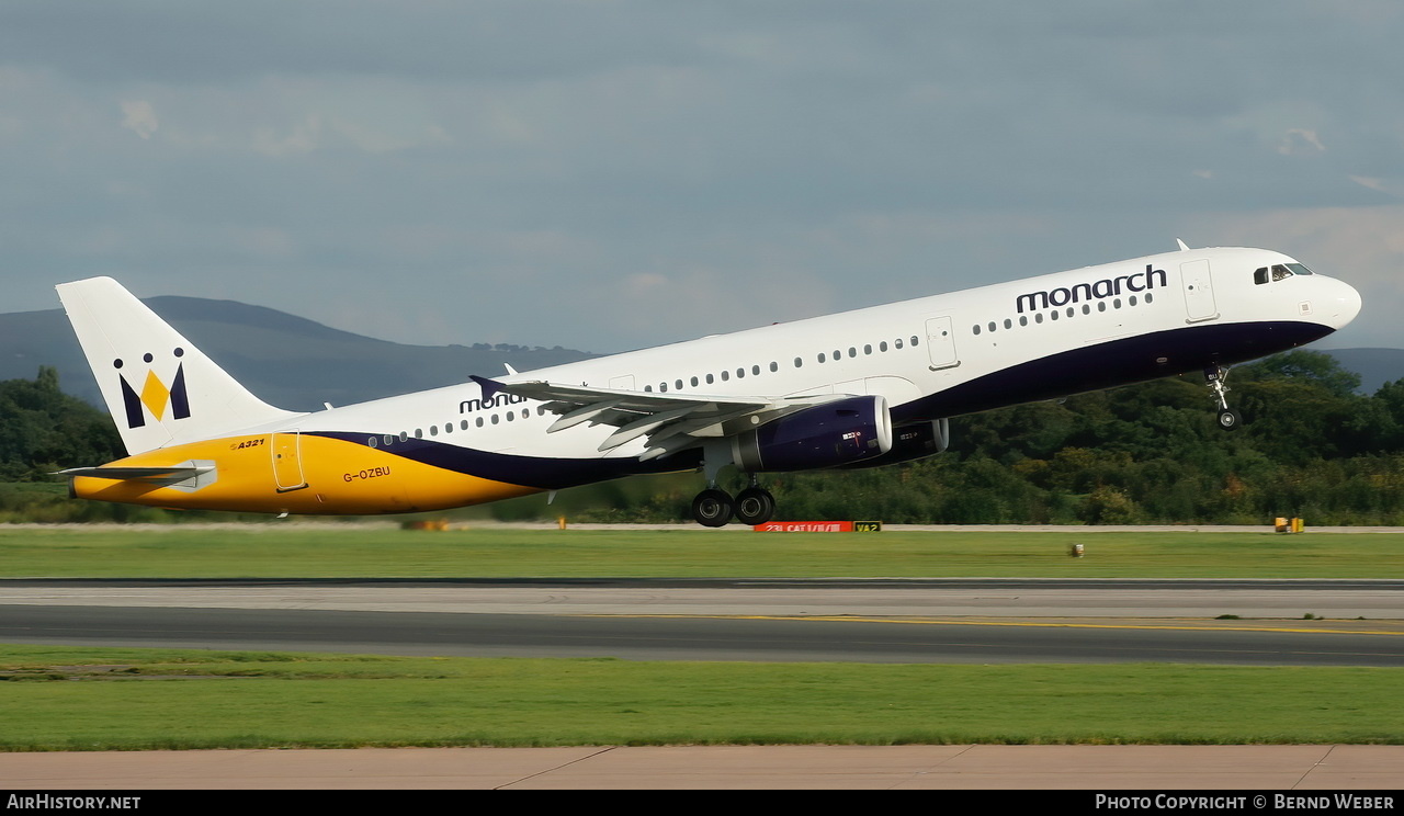 Aircraft Photo of G-OZBU | Airbus A321-231 | Monarch Airlines | AirHistory.net #334197
