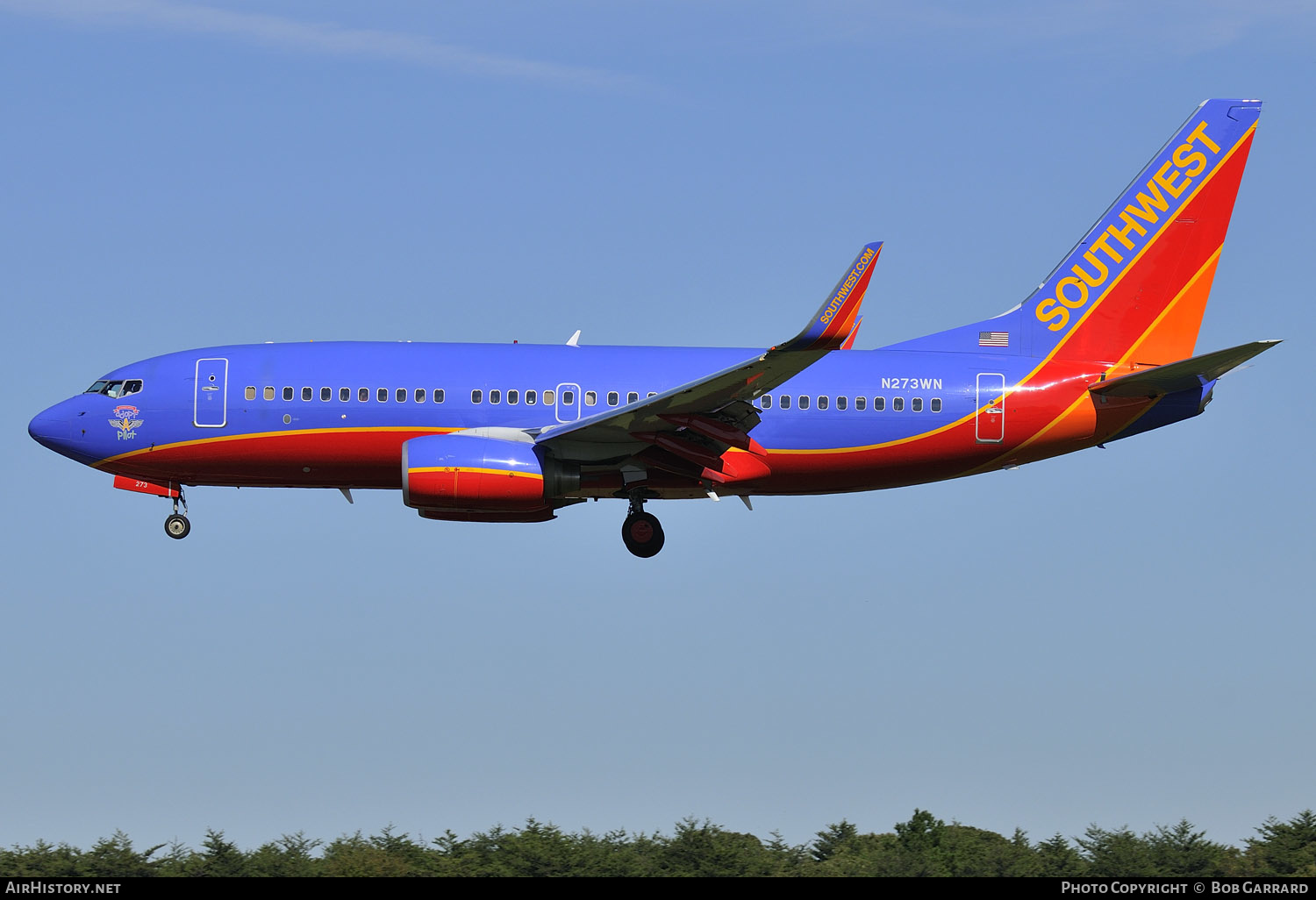 Aircraft Photo of N273WN | Boeing 737-7H4 | Southwest Airlines | AirHistory.net #334208