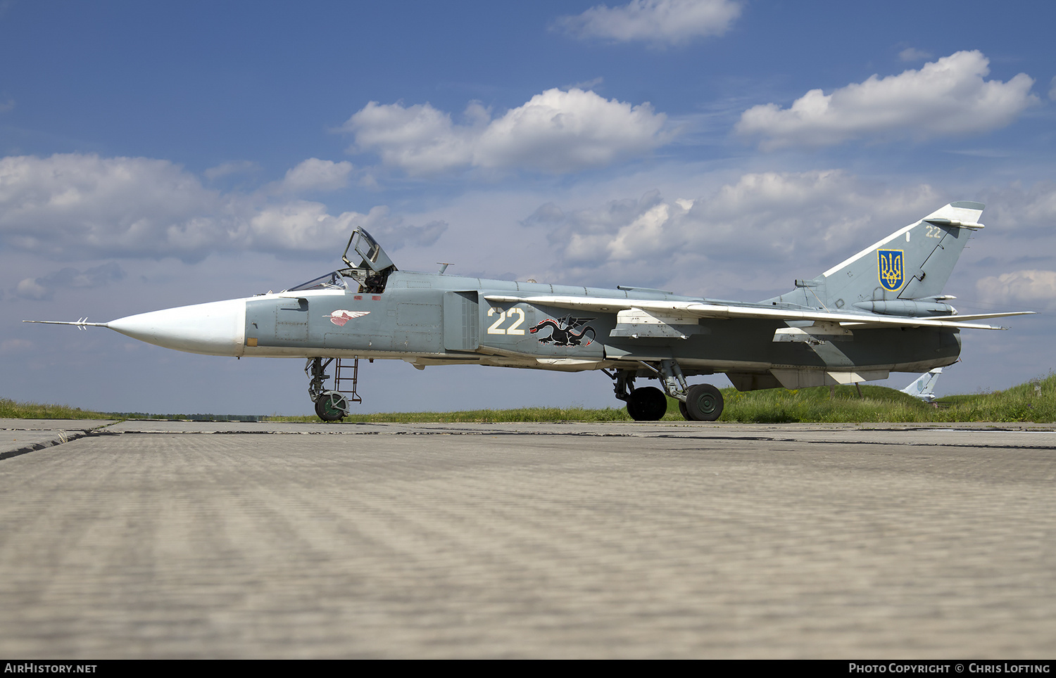 Aircraft Photo of 22 white | Sukhoi Su-24M | Ukraine - Air Force | AirHistory.net #334218