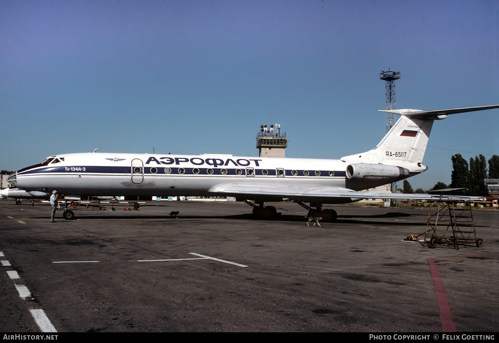 Aircraft Photo of RA-65117 | Tupolev Tu-134A-3 | Aeroflot | AirHistory.net #334240