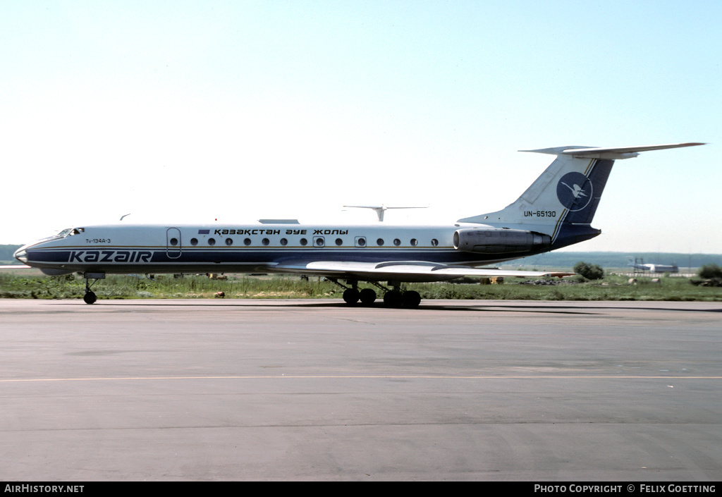 Aircraft Photo of UN-65130 | Tupolev Tu-134A-3 | Kazair | AirHistory.net #334253