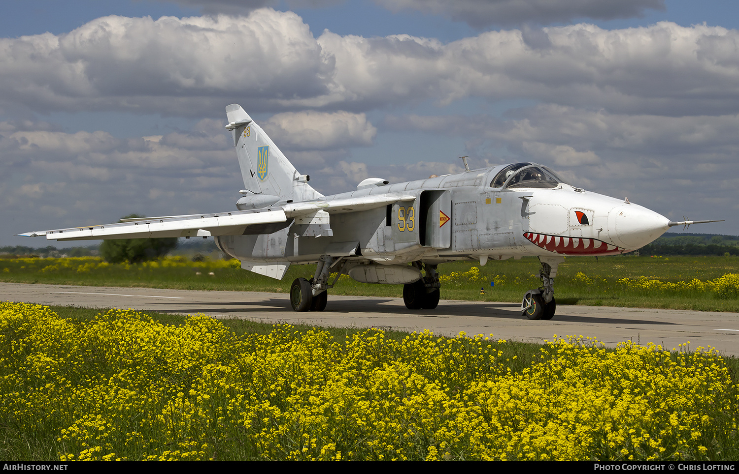 Aircraft Photo of 93 yellow | Sukhoi Su-24MR | Ukraine - Air Force | AirHistory.net #334274