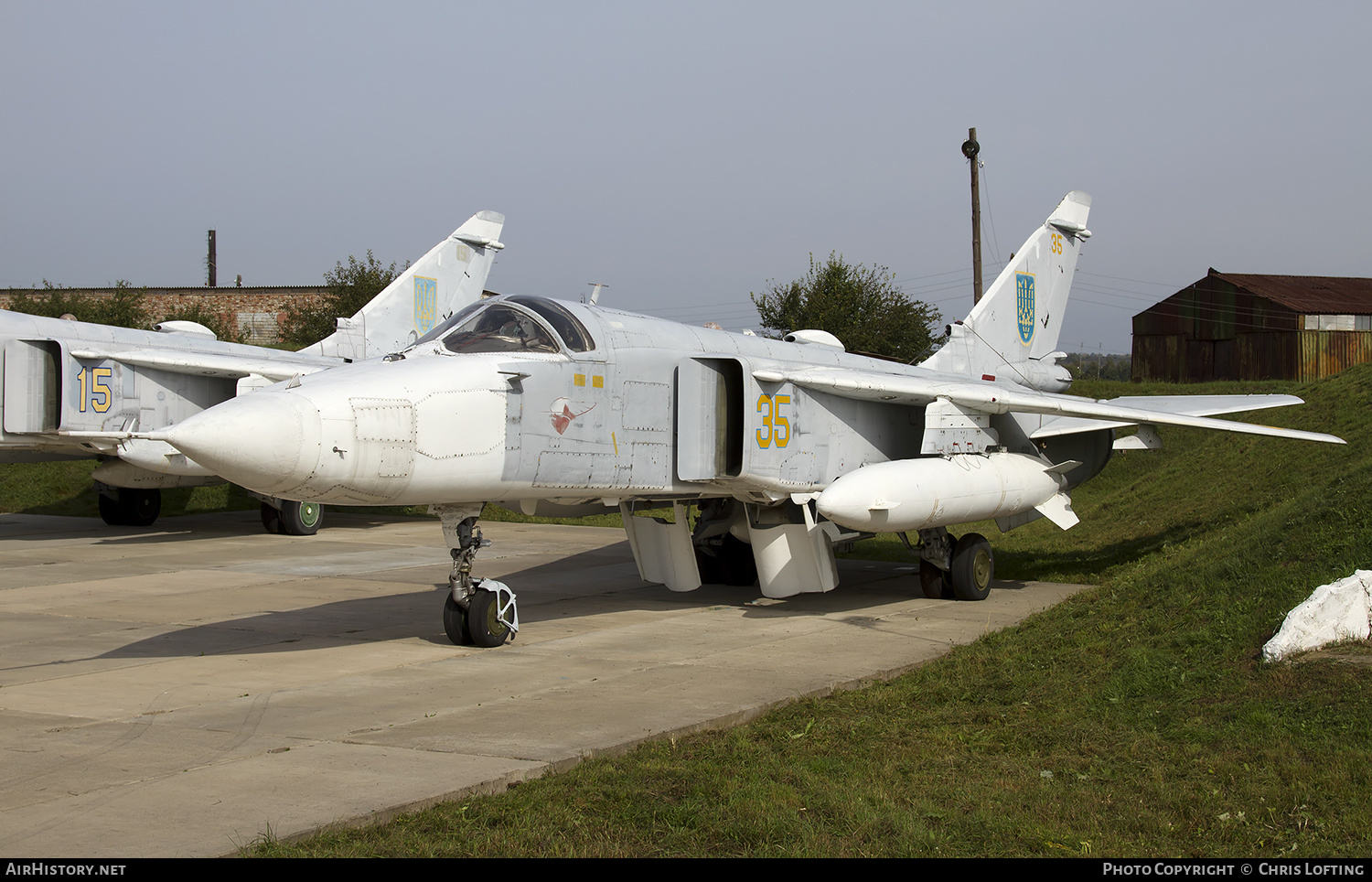 Aircraft Photo of 35 yellow | Sukhoi Su-24MR | Ukraine - Air Force | AirHistory.net #334279