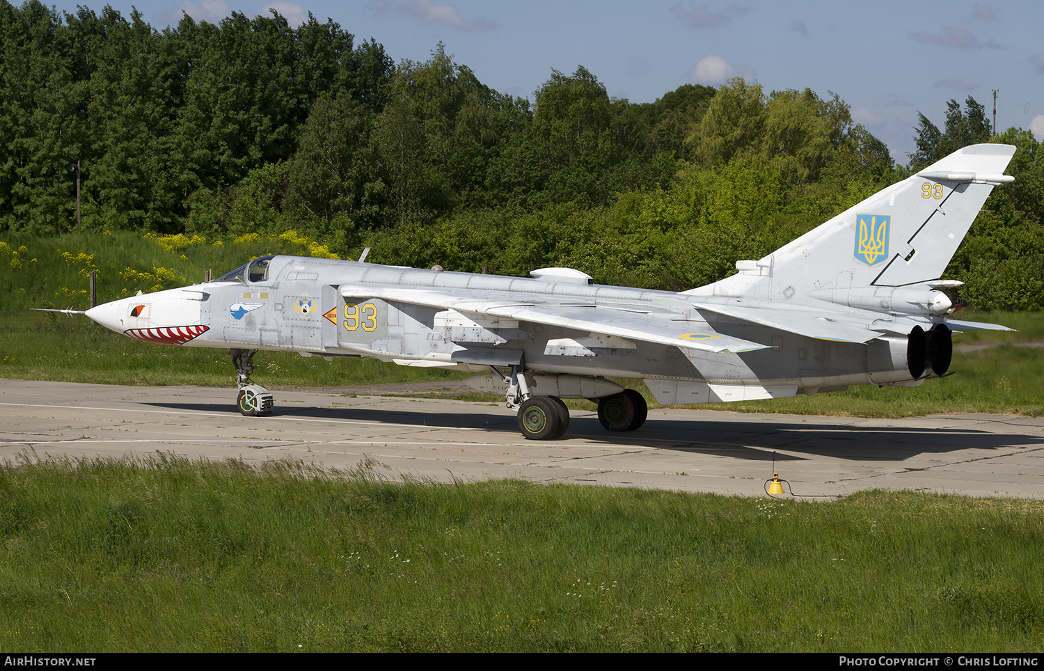 Aircraft Photo of 93 yellow | Sukhoi Su-24MR | Ukraine - Air Force | AirHistory.net #334280