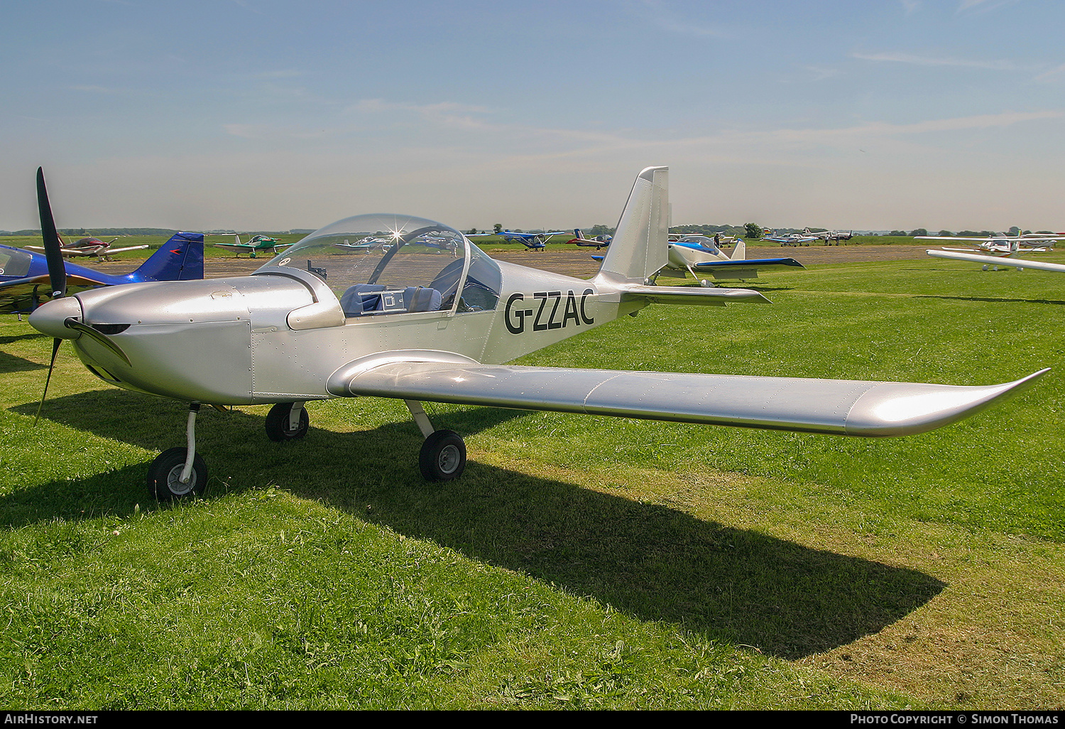Aircraft Photo of G-ZZAC | Evektor-Aerotechnik EV-97 Eurostar | AirHistory.net #334289