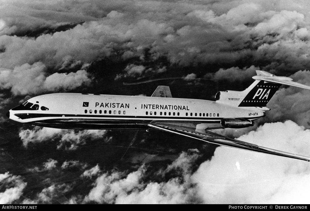 Aircraft Photo of AP-ATK | Hawker Siddeley HS-121 Trident 1E | Pakistan International Airlines - PIA | AirHistory.net #334291