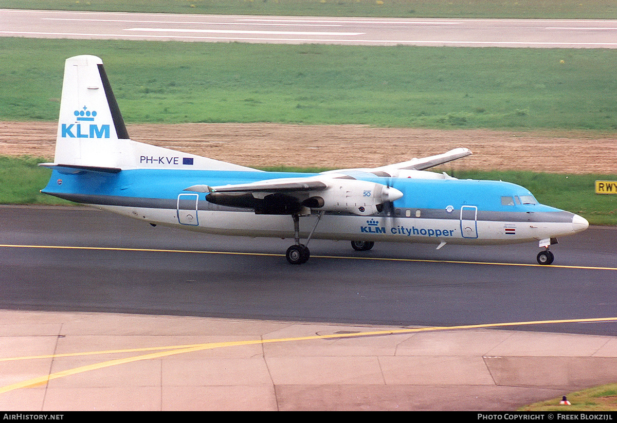 Aircraft Photo of PH-KVE | Fokker 50 | KLM Cityhopper | AirHistory.net #334345