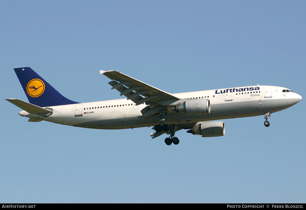 Aircraft Photo of D-AIAI | Airbus A300B4-603 | Lufthansa | AirHistory.net #334356