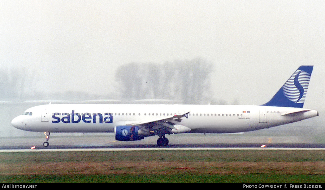 Aircraft Photo of OO-SUB | Airbus A321-211 | Sabena | AirHistory.net #334364