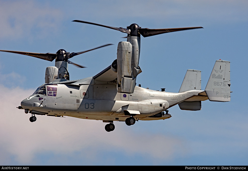 Aircraft Photo of 168675 / 8675 | Bell-Boeing MV-22B Osprey | USA - Marines | AirHistory.net #334399