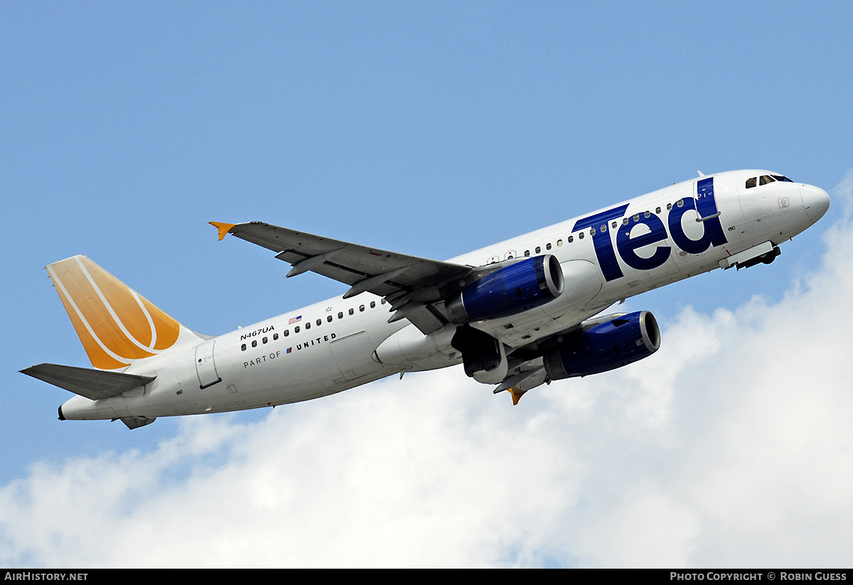 Aircraft Photo of N467UA | Airbus A320-232 | Ted | AirHistory.net #334413