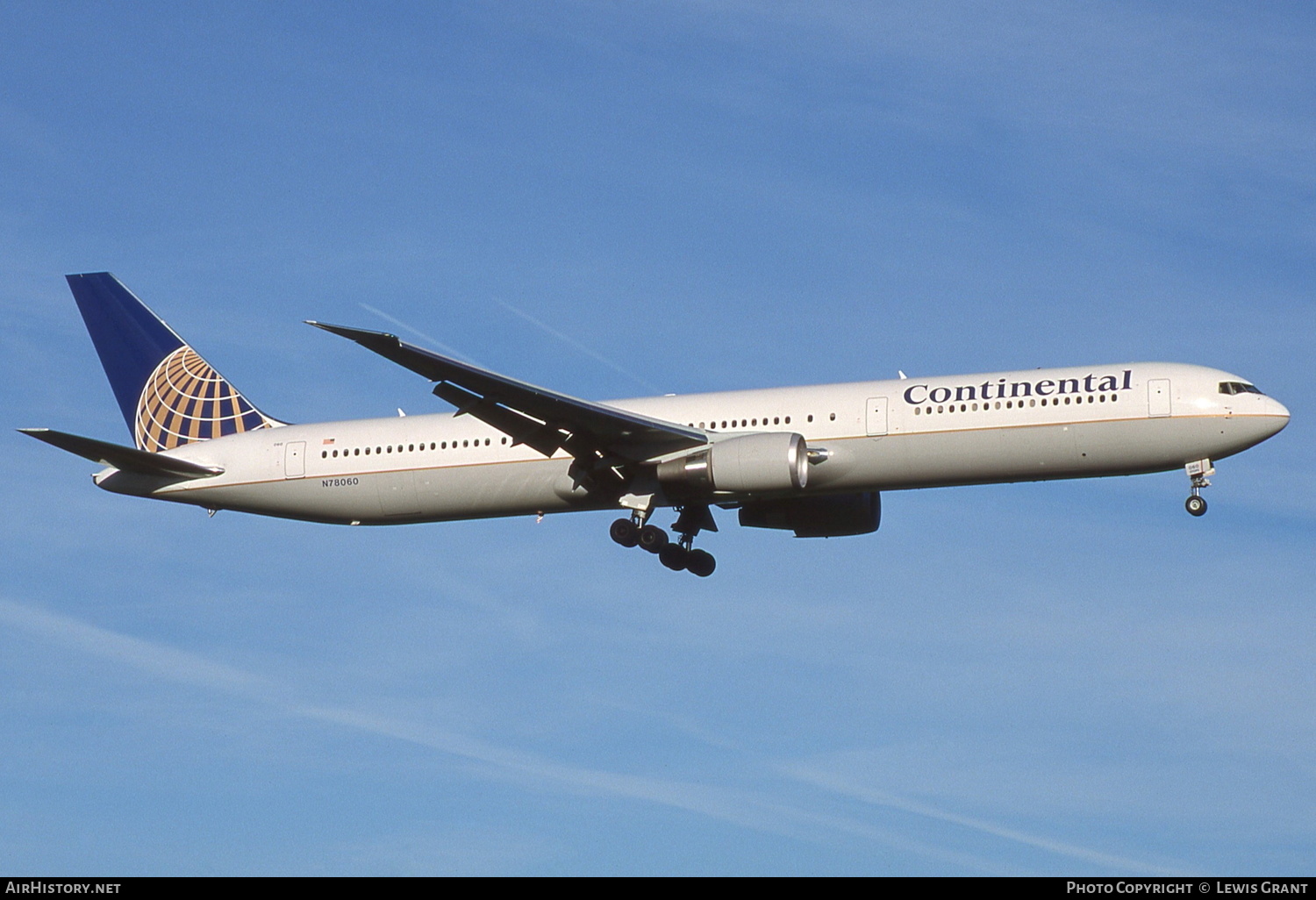 Aircraft Photo of N78060 | Boeing 767-424/ER | Continental Airlines | AirHistory.net #334461