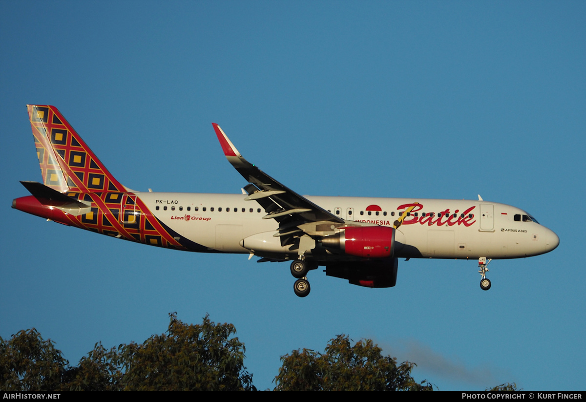 Aircraft Photo of PK-LAQ | Airbus A320-214 | Batik Air | AirHistory.net #334495