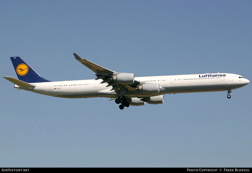 Aircraft Photo of D-AIHK | Airbus A340-642 | Lufthansa | AirHistory.net #334522