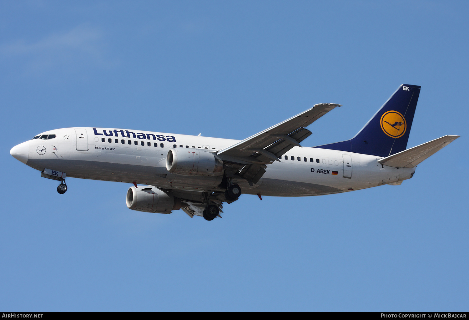Aircraft Photo of D-ABEK | Boeing 737-330 | Lufthansa | AirHistory.net #334654