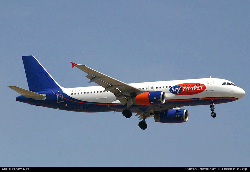 Aircraft Photo of G-GTDK | Airbus A320-231 | MyTravel Airways | AirHistory.net #334658