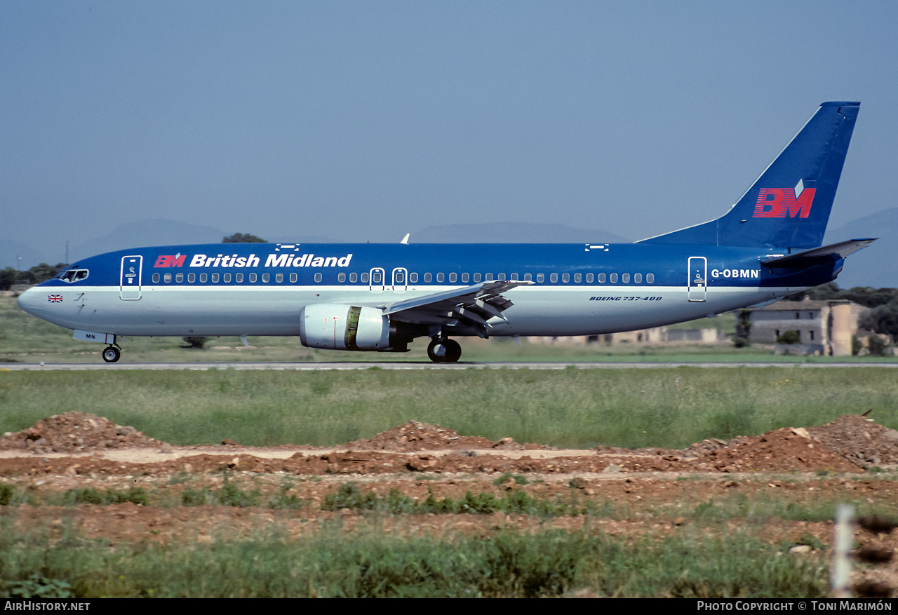 Aircraft Photo of G-OBMN | Boeing 737-46B | British Midland Airways - BMA | AirHistory.net #334720