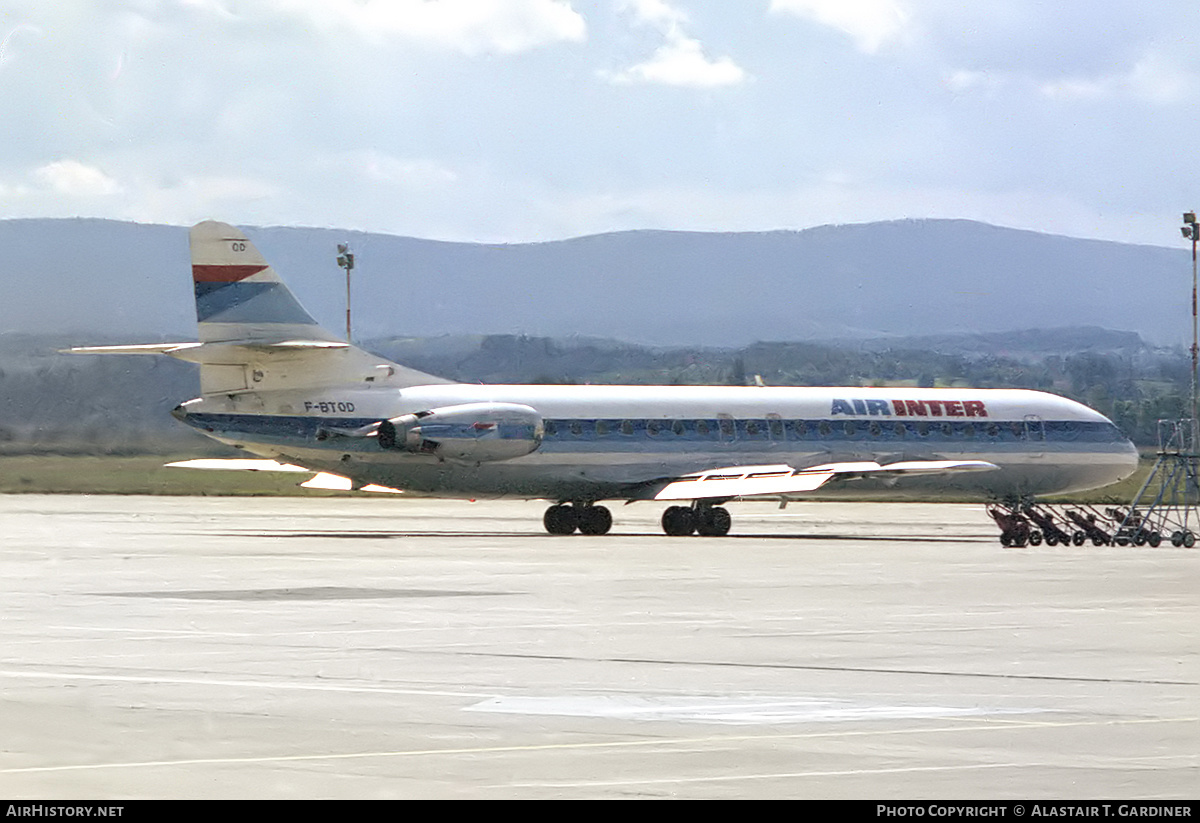 Aircraft Photo of F-BTOD | Aerospatiale SE-210 Caravelle 12 | Air Inter | AirHistory.net #334724