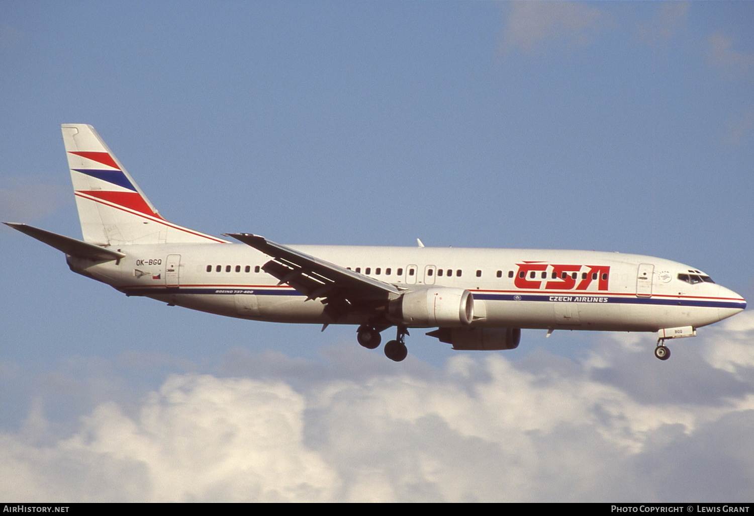 Aircraft Photo of OK-BGQ | Boeing 737-43Q | ČSA - Czech Airlines | AirHistory.net #334741