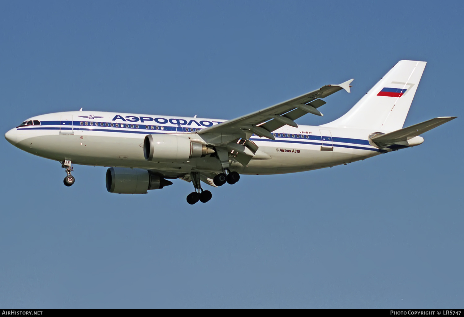 Aircraft Photo of VP-BAF | Airbus A310-304/ET | Aeroflot - Russian International Airlines | AirHistory.net #334751