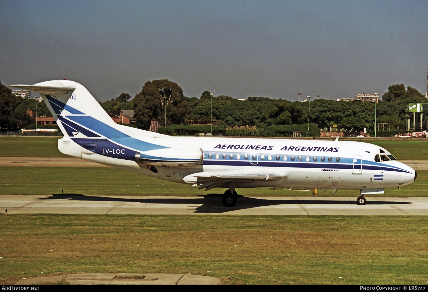Aircraft Photo of LV-LOC | Fokker F28-1000 Fellowship | Aerolíneas Argentinas | AirHistory.net #334785