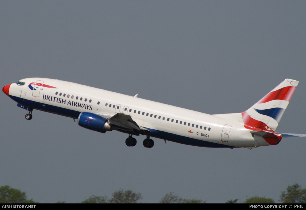 Aircraft Photo of G-DOCX | Boeing 737-436 | British Airways | AirHistory.net #334793