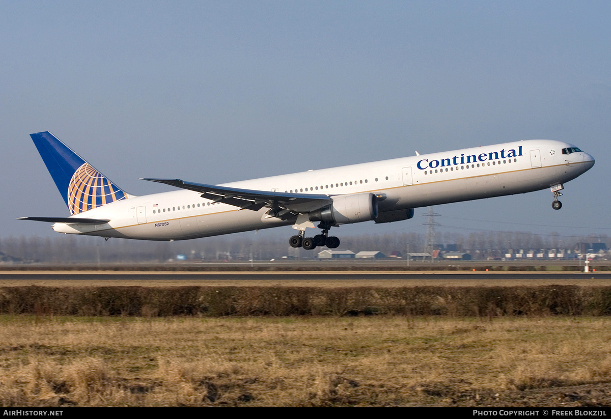 Aircraft Photo of N67052 | Boeing 767-424/ER | Continental Airlines | AirHistory.net #334797