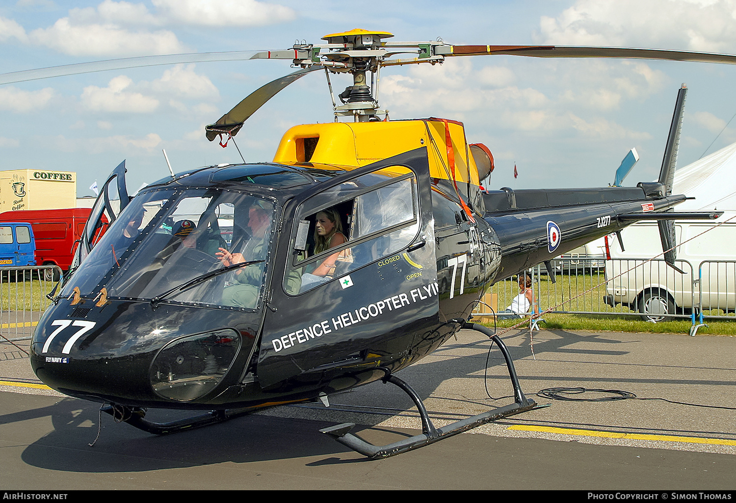 Aircraft Photo of ZJ277 | Eurocopter AS-350BB Squirrel HT1 | UK - Air Force | AirHistory.net #334803