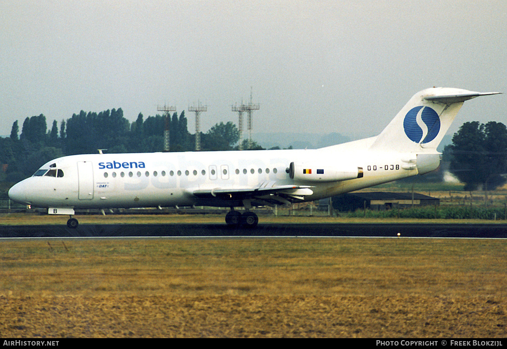 Aircraft Photo of OO-DJB | Fokker F28-4000 Fellowship | Sabena | AirHistory.net #334826