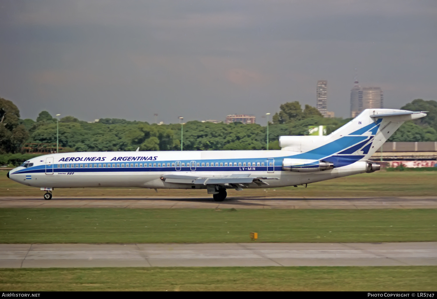 Aircraft Photo of LV-MIN | Boeing 727-287/Adv | Aerolíneas Argentinas | AirHistory.net #334840