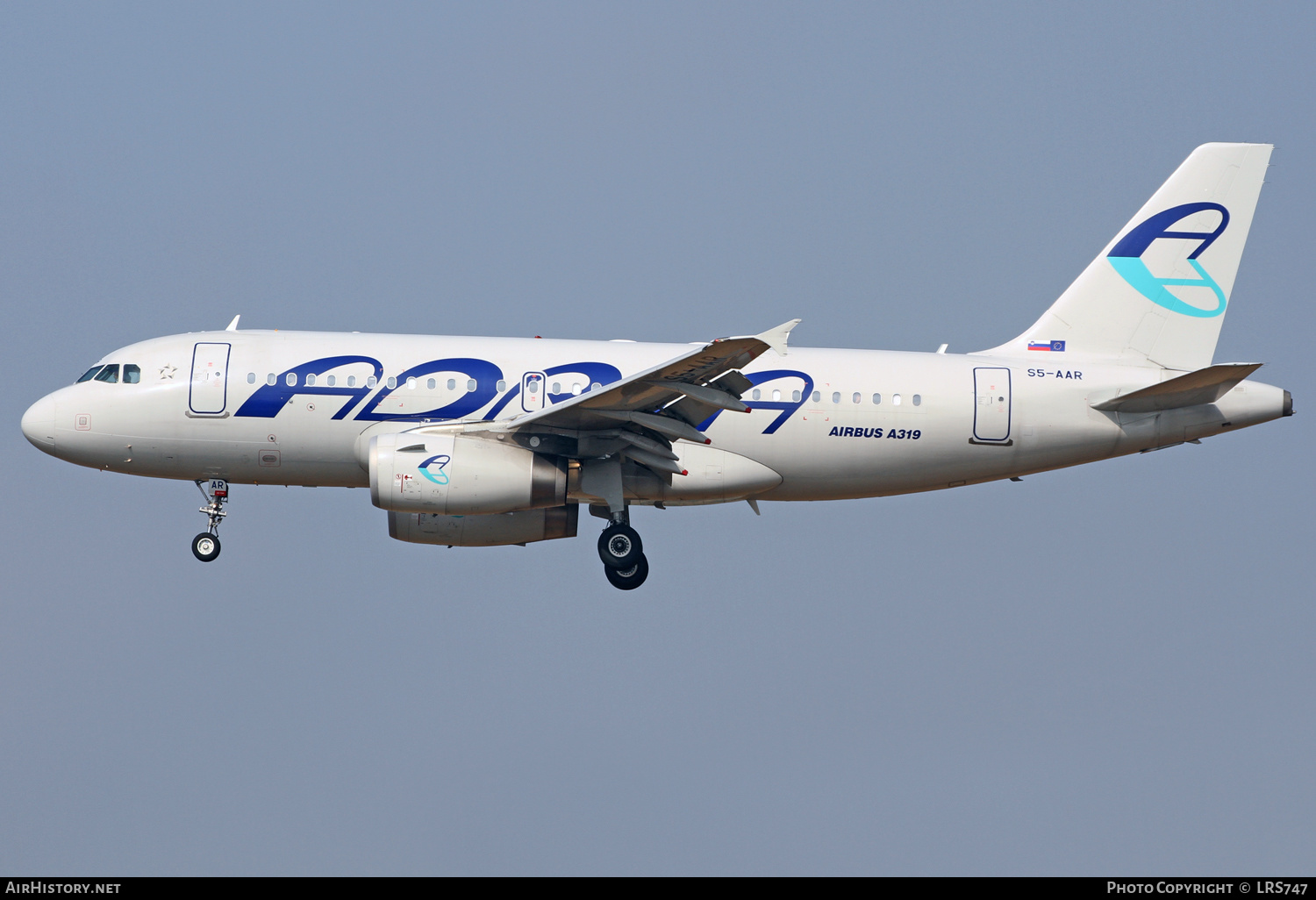 Aircraft Photo of S5-AAR | Airbus A319-132 | Adria Airways | AirHistory.net #334848