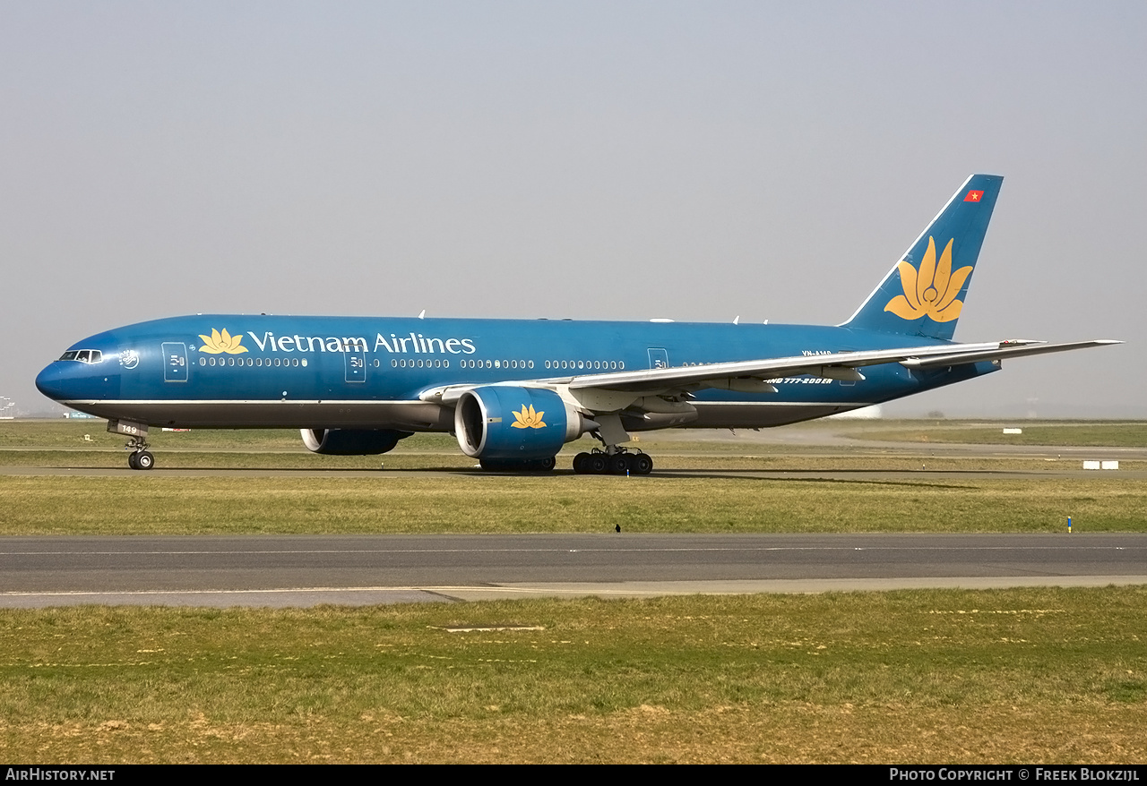 Aircraft Photo of VN-A149 | Boeing 777-2Q8/ER | Vietnam Airlines | AirHistory.net #334974