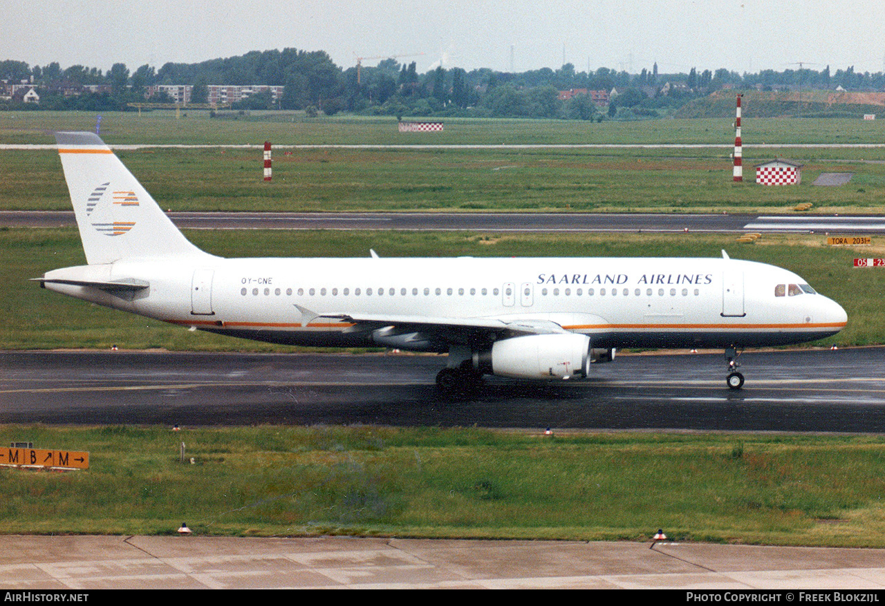 Aircraft Photo of OY-CNE | Airbus A320-231 | Saarland Airlines | AirHistory.net #334989