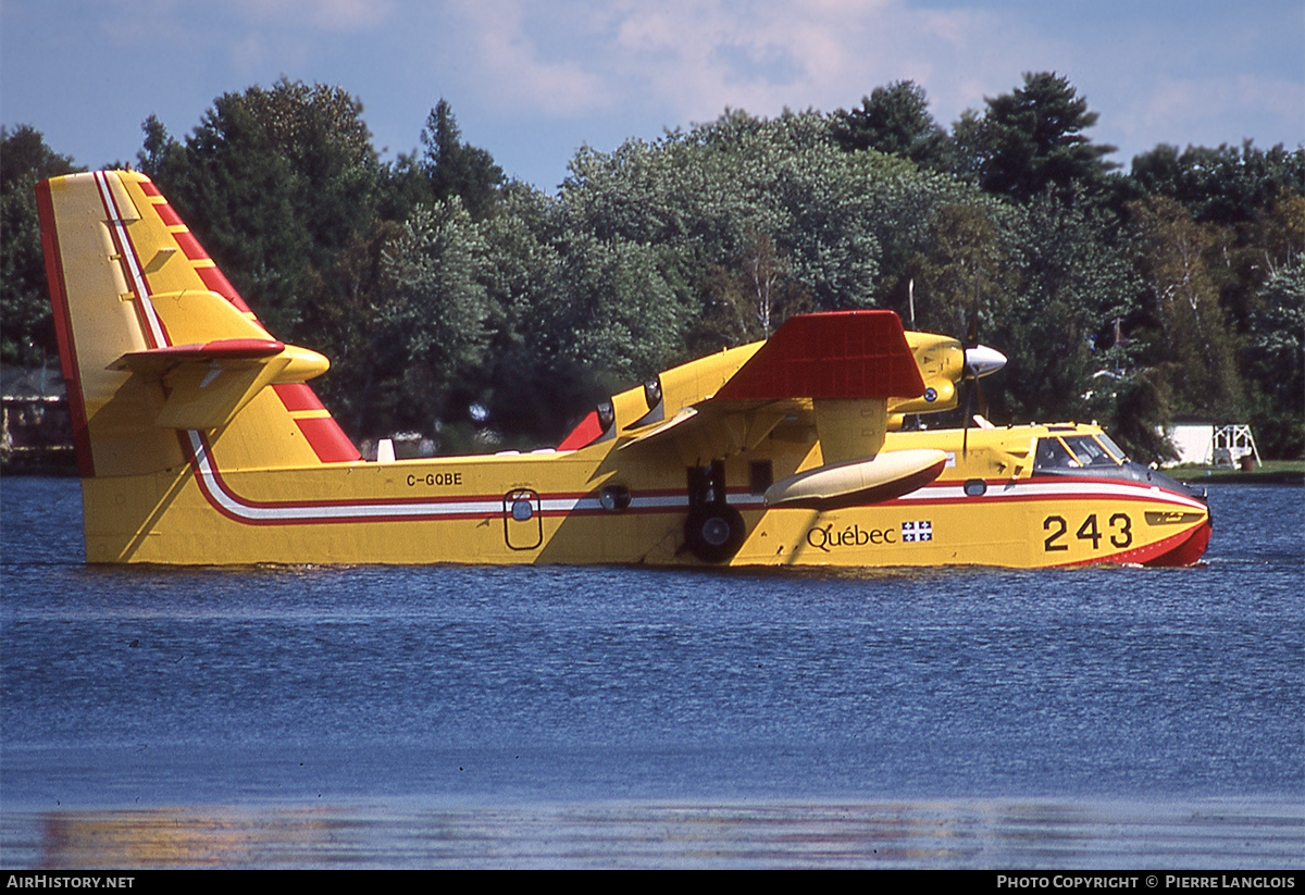 Aircraft Photo of C-GQBE | Canadair CL-415 (CL-215-6B11) | Gouvernement du Québec | AirHistory.net #334991